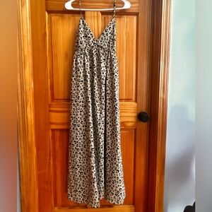 A New Day Tan and Black Animal Print Maxi